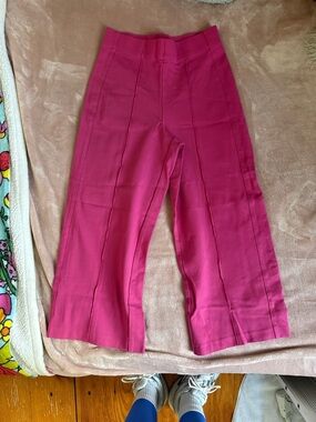 Jones New York Wide-Leg Pants in Bright Pink